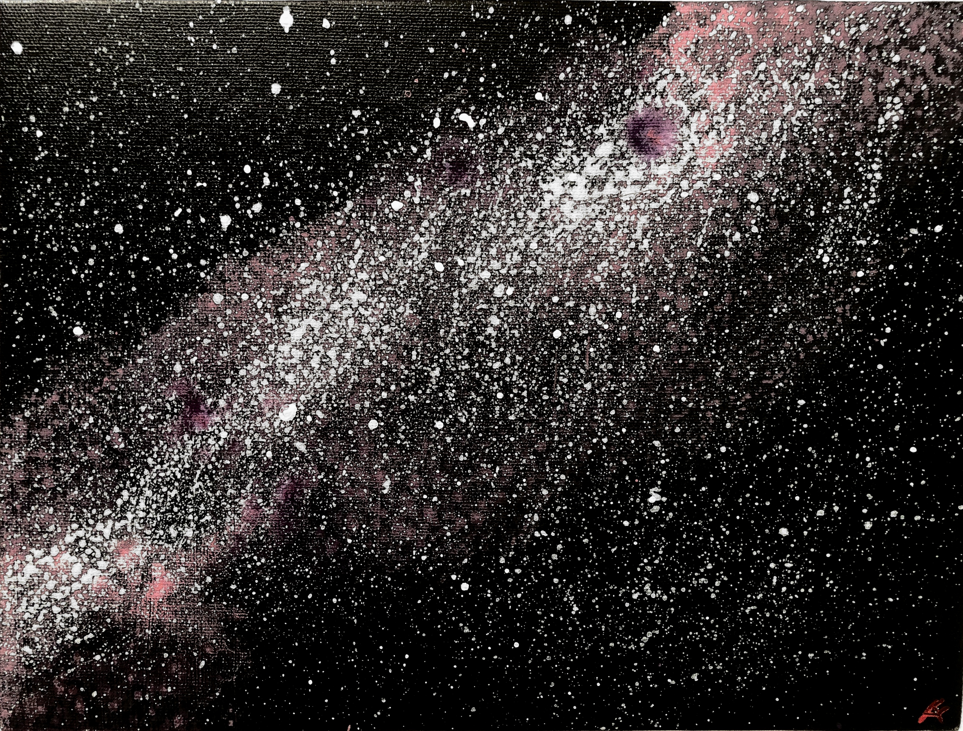 Galaxy Travel (2016). 8 x 10, acrylic on canvas.