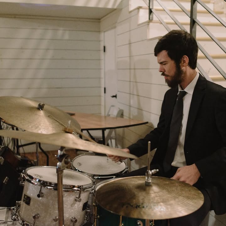 Matt Carr playing drums
